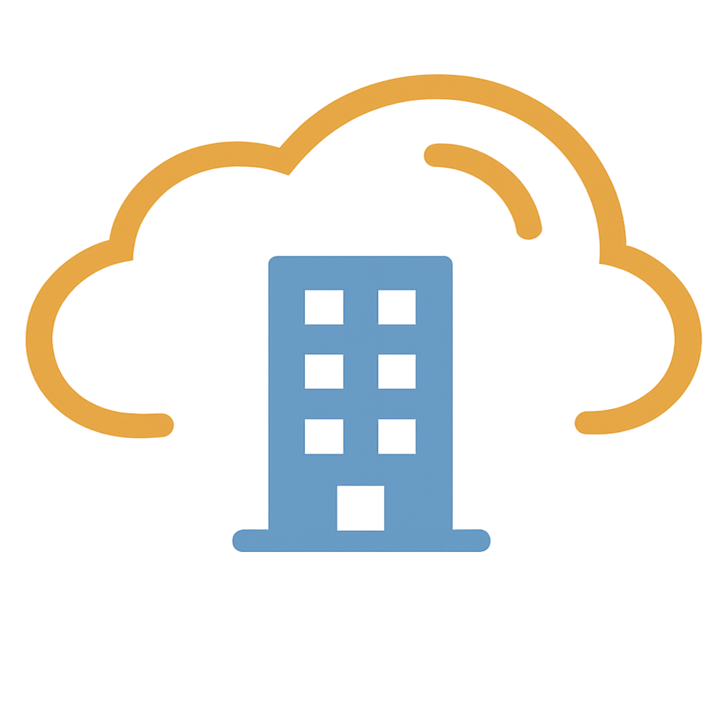 Cloud with tall building