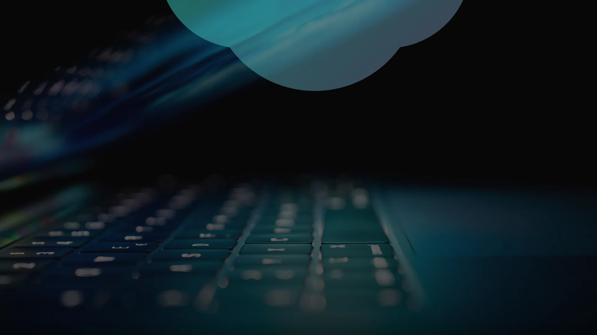 Zoomed in Computer Keyboard