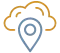 Cloud with Location Marker