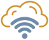 Cloud with WIFI Sign
