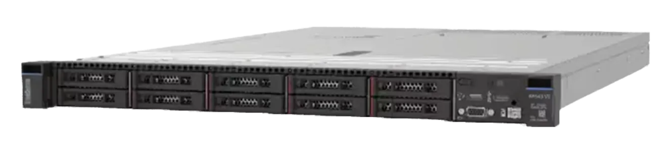 Front of Lenovo ThinkSystem SR645 V3