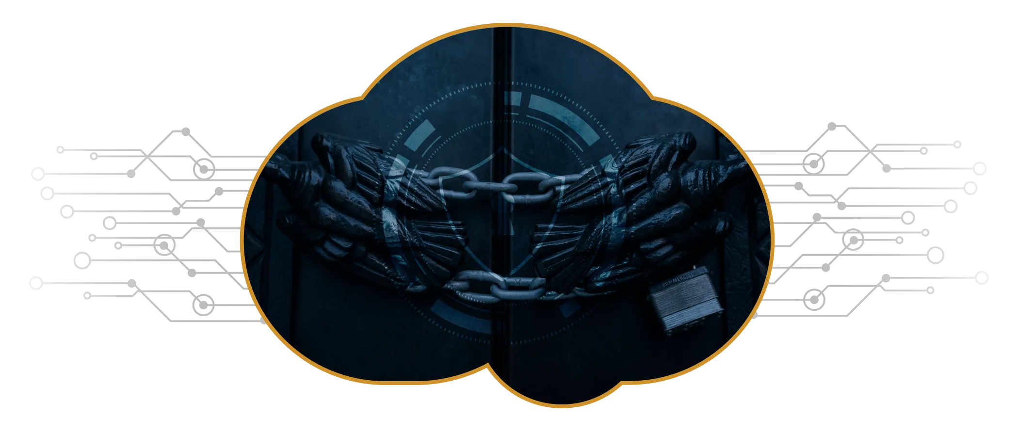 Sign with strongly closed door